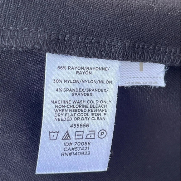 Loft sleeveless little black dress, size 0. Ruffles at collar and armholes. - Picture 4 of 4